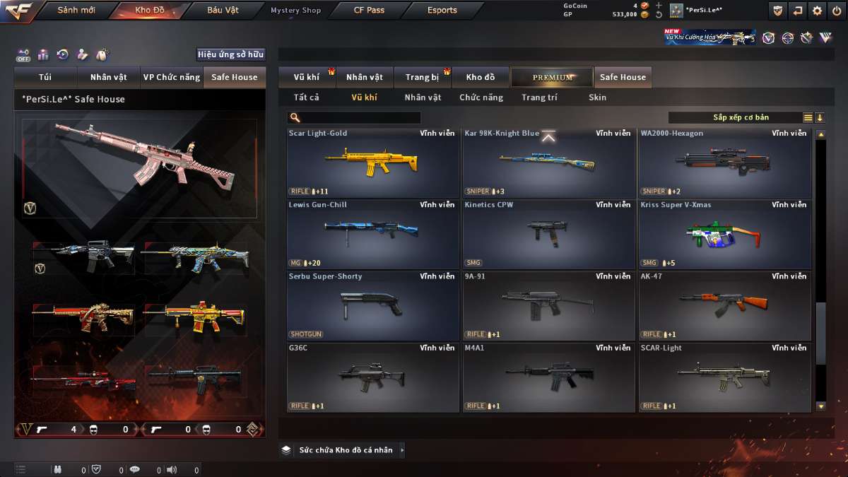 shop acc cf uy tin gia re